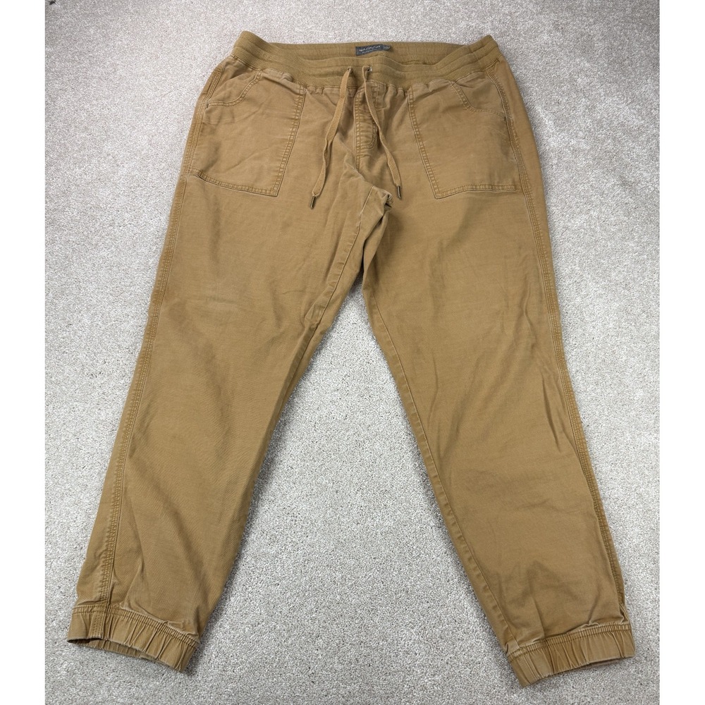 LL Bean Slim Straight Joggers Pants Men's XL 36x29 Outdoor Hiking Casual Brown